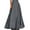 Dark Gray, variant on Yucgh Women's Pleated Solid Color Maxi Skirt with Large Swing, A-line Floor Length Skirt, Casual Flowy Skirt with Elastic Waist,Dark Gray,M