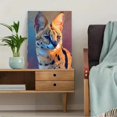 thumbnail image 5 of Serval Cat Canvas Wall Art, Animal Lover Gift Apartment Decor, 5 of 8