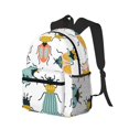 thumbnail image 2 of Gaeub Colorful Insects School Backpack Waterproof Bookbag for Men Women College High School Bags, 2 of 8