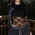 thumbnail image 4 of Wowcloth Women's Crop Top, Chic Solid Color, Slim Fit Short Sleeve for Daily Wear, 4 of 8