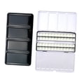 thumbnail image 3 of HOMYL Empty Watercolor Palette Compact Travel Metal Paint Box for Acrylic Painting with 48 Half Pans, 3 of 8