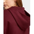 thumbnail image 4 of Hanes Originals Women's Fleece Hoodie, C’est La Vie (Plus Size) Mulled Berry 3X, 4 of 6