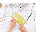 thumbnail image 6 of Traceease Geometric Drafting 35 Isometric Ellipse Template Drawing Stencil, Designing Template Measuring Ruler, 6 of 6