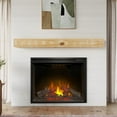 thumbnail image 2 of Country Living Bodie 60 inch Hand-Hewn Fireplace Mantel Shelf - Matte Clear, 2 of 7