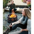 thumbnail image 6 of SOPTY Fire Pit, Outdoor Fire Pit with Fire Poker, Octagonal Firepits for Outside Fire Pits & Fireplaces Heavy Duty Steel Wood Burning Firepit for Bonfire, Camping, Backyard, Patio, Picnic-Black-26", 6 of 6