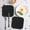 Black, variant on Silicone Placemats Set of 4 - Heat Resistant Trivet for Hot Dishes Kitchen Table Mats - Non Slip Countertop Protector for Pots Pans and Bowls - Multipurpose Insulation Pad for Dining Room or Home