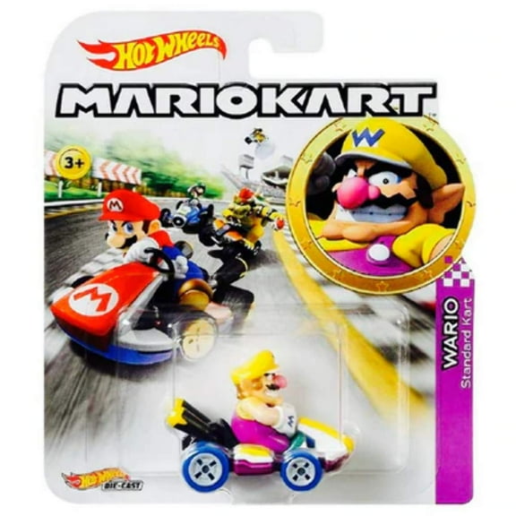 Hot Wheels Mario Kart Wario, Standard Kart Vehicle