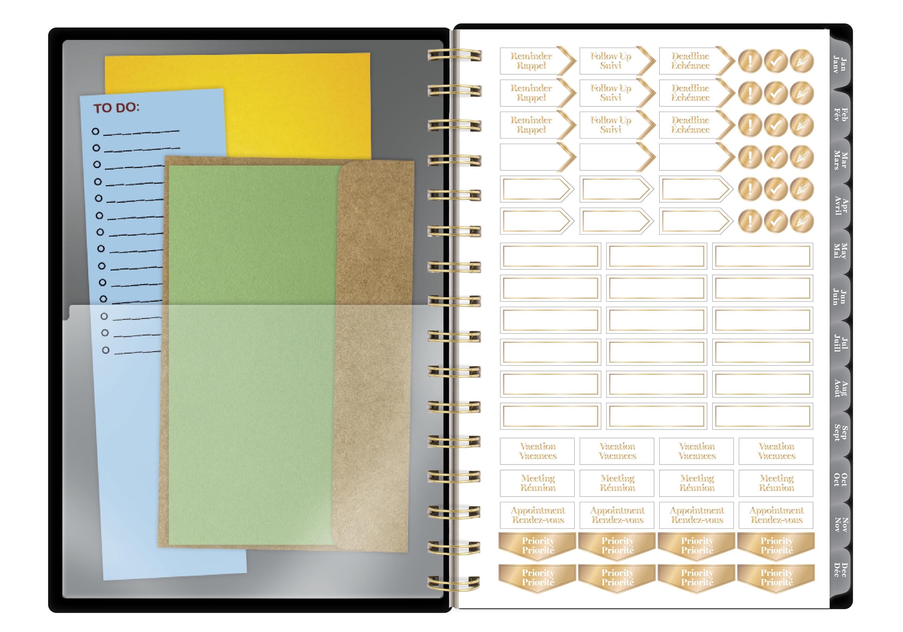 2027 Cambridge® Midnight Garden Peony Small Weekly and Monthly Planner
