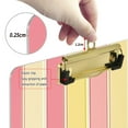 thumbnail image 6 of FORMRS Acrylic Clipboard with Low Profile Clip Standard A4 Letter Size, 12.5" x 9", Pink and Yellow Striped Pattern, 6 of 8