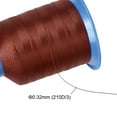 thumbnail image 5 of Uxcell 1312 Yards 210D/0.32mm/0.01'' Extra Strong Bonded Polyester Thread (Dark Brown), 5 of 6