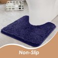 Bath Mat Toilet Rugs u Shaped ExtraSoft Plush Bath Bathroom Rug,Super Absorbent Shaggy Bath