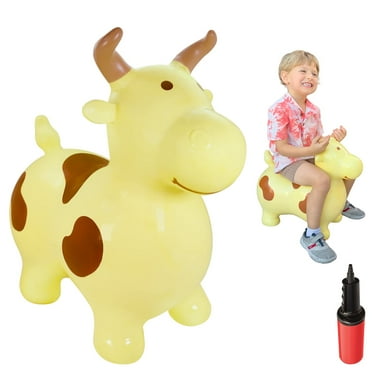 WALIKI Bouncy Horse Hopper | Benny The Jumping Bull Inflatable Hopping Pony for Toddlers