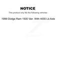 thumbnail image 2 of Transit Auto Front Disc Brake Rotors Hub Assembly and Semi-Metallic Pads Kit for Car 1999 Dodge Ram 1500 Van with 4000 Lb Axle K8F-100710, 2 of 11