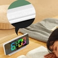 thumbnail image 3 of GUOOL Réveil Numérique Coloré Grand Chiffre pour Bureau Chambre à Coucher Sommeil Aînés, 3 of 9