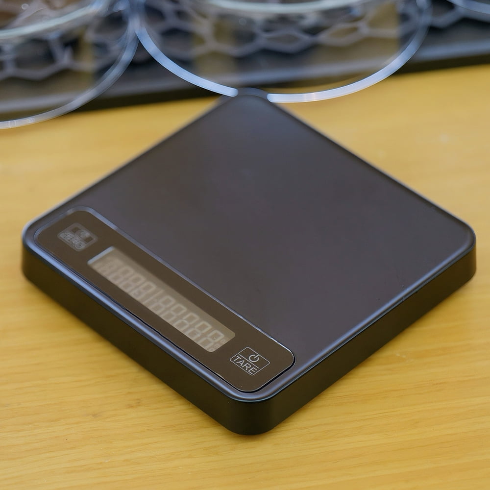 Coffee Scale with Timer, 0.1g High Precision, for Espresso and Hand Brewing, USB Rechargeable, with App Connectivity