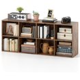 thumbnail image 1 of Librero Organizador de 8 Cubos, Libreros Minimalista Abierta Reversibl, Bookshelf para Oficina o Sala de Estar, 120 * 30 * 60CM Marrón, 1 of 5