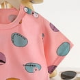 thumbnail image 7 of CAICJ98 Toddler Baby Summer Clothes for Girls 3 6 12 18 Months 2T 3T 4T 5T Boys Outfits Short Sleeve T-Shirt Tee Tops Casual Elastic Shorts Set 2Pcs (Pink,3-4 Years), 7 of 7