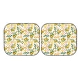 thumbnail image 3 of Uemuo Lemon Printed 2 PCS Car Windshield Sun Shade, Auto Sun Heat and UV Rays Blocker, Foldable Automotive Front Window Sunshade Protector, 3 of 7