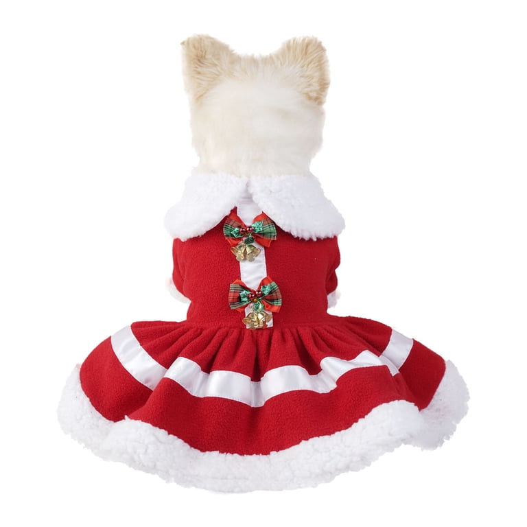 dog christmas dress walmart Christmas Dog Dress Outfit, Holiday Puppy Party Dress, Pet Skirt Clothing for Small Dogs