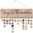 thumbnail image 3 of Wooden Calendar Board Diy Family Birthday Calendar Sign, 3 of 9