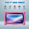thumbnail image 6 of (5 pack) Contixo 7-Inch Kids Tablets, Educational Android Tablet with Stylus and Kickstand Case, 32GB, Ages 3-12, Pink, 6 of 10