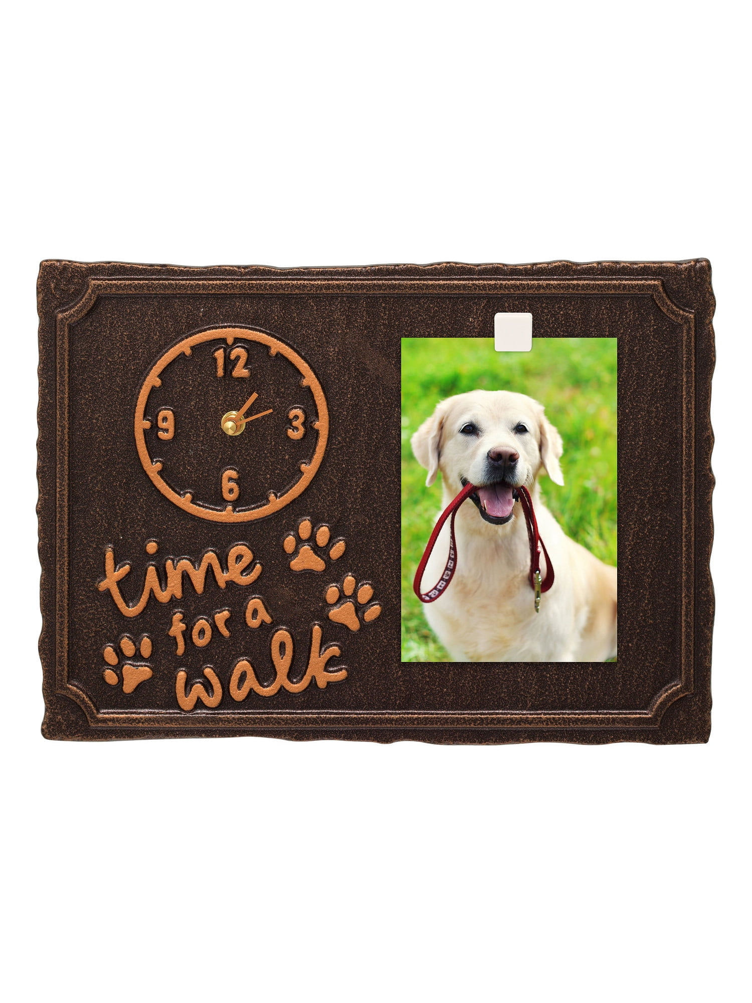 Whitehall Products Pet Photo Plaque Wall Clock - Thumbnail 3