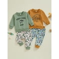 thumbnail image 3 of Baby Toddler Boy 2Pcs Fall Outfits 0 6 12 18 24 Months 2T 3T Long Sleeve Fish Print Sweatshirt + Pants Clothing Set, 3 of 9