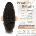 thumbnail image 3 of Extensión de cola de caballo estilo KookaStyle, 66 cm, con cordón, marrón, 3 of 7
