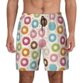 thumbnail image 2 of Picia Colorful Donuts pattern Mens Swim Trunks with Compression Liner Stretch Beach Shorts Quick Dry with Zipper Pockets No-Chafing Board Shorts-X-Large, 2 of 9