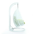thumbnail image 3 of LeisureMod Modern Beige Wicker Hanging Double Seater Egg Swing Chair with Cushion, Light Green - Indoor/Outdoor Patio Swing, 3 of 5