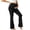 Black, variant on Gyujnb Cross V Waist Maternity Bootcut Jeans Stretch Denim High Waist Belly Support Slim Flared Pregnancy Daily Trousers,L