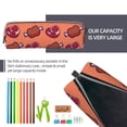 thumbnail image 5 of Fotbe Cartoon Meat Pattern Leather Pencil Case, Pencil Pouch with Durable Zipper, Compact and Stylish Organizer for Stationery, Art Supplies, Travel Essentials, 5 of 7