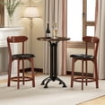 thumbnail image 4 of Costway 23.5" Bar Stool Set of 2 with Curved Backrest & Footrest Counter Height Stools, 4 of 10