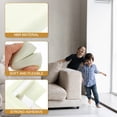 thumbnail image 4 of Protectores de esquina Uxcell, 8 piezas de protectores de esquina para muebles y parachoques de seguridad, cojines de goma espuma suave (Blanco), 4 of 7