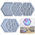 thumbnail image 2 of Hexagonal Tangram Rompecabezas Molde De Silicona Decoración Del Hogar Molde Para Hacer Dulces Pasteles Chocolates Eigraketly HA044180-02, 2 of 6