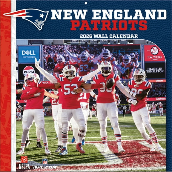New England Patriots 2026 12M Turner Wall Calendar - Pf