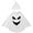Scary smiley, variant on SYNPOS 1-6T Toddler Kid Baby Girls Boys Halloween Costume White Ghost Smile Cape Cloak Fancy Party Cosplay with Hat
