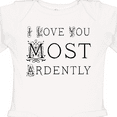 thumbnail image 4 of Inktastic I Love You Most Ardently Girls Long Sleeve Baby Bodysuit, 4 of 5