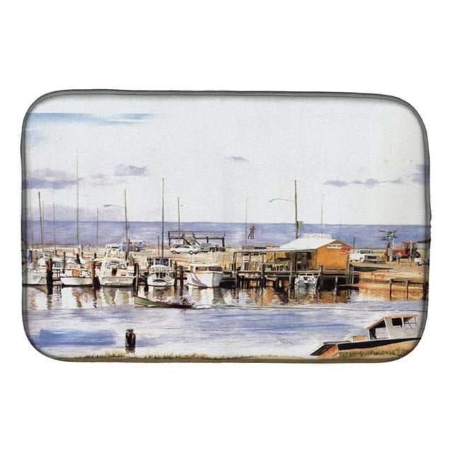 Carolines Treasures 1006DDM Pass Bait Shop Dish Drying Mat