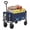 blue, variant on edx Collapsible Wagon Cart, Portable Folding Wagon for Outdoor Camping, Shopping, Black