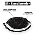 thumbnail image 5 of HDE Women's Metallic Mesh Evening Bag Braid Knotted Shoulder Purse Black, 5 of 6