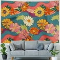 thumbnail image 4 of Shiartex Colorful Retro Boho Floral Tapestry Vintage Flowers Wall Blanket 60S 70S Daisy Abstract Aesthetic Hippie Home Decor Wall Hanging for Living Room Bedroom Dorm  Painting, 4 of 6