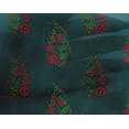 thumbnail image 4 of oneOone Georgette Viscose Fabric Leaves & Floral Block Print Fabric BTY 42 Inch Wide, 4 of 4