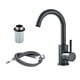 thumbnail image 2 of Grifo de acero inoxidable Grifo de monomando perfecl Grifo de lavabo de baño negro, 2 of 8