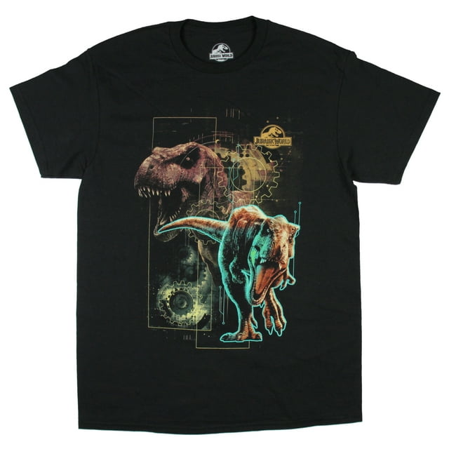 Monde Jurassique T-Shirt pour Homme à Motif de Dinosaure T-Rex, Très Très Grand