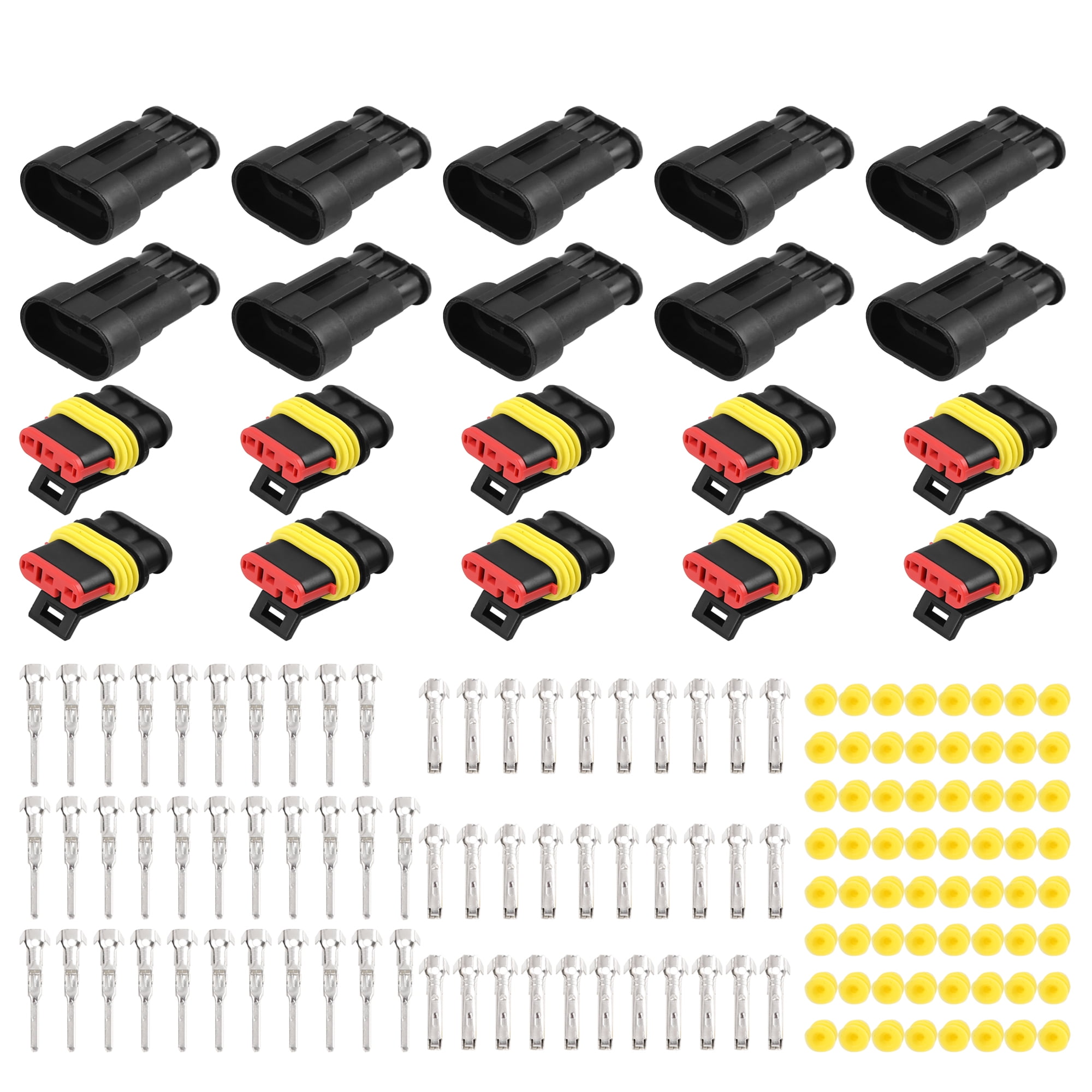 3 Pins Way Car Waterproof Electrical Connector Automotive Terminal