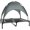 Gray 795, variant on Elevated Dog Cot Bed with Canopy Shade for Large Dogs, 36 Inch Portable Outdoor Pet Bed with UV Protection, Breathable Mesh Fabric and Powder-Coated Steel Frame, Gray