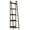 Brown-Small, variant on OUTONLIFE 5-Tier Ladder Bookshelf with Wooden Shelves, Rustic Storage Rack with LED Light for Living Room, Office – Rustic Brown
