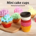 thumbnail image 1 of HLONK 1000Pcs Cake Cups Food Grade Disposable DIY Paper 25x20mm Mini Cupcake Liners Kitchen Baking Tool for Restaurant, 1 of 8