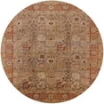 thumbnail image 1 of Ahgly Company Machine Washable Indoor Round Industrial Modern Mahogany Brown Area Rugs, 8' Round, 1 of 7